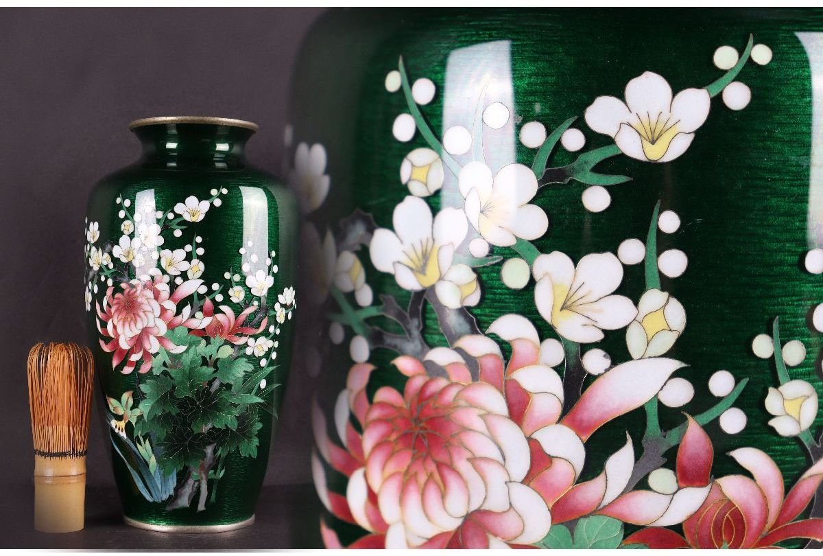 瑞】銅製 龍耳 木瓜形 水盤