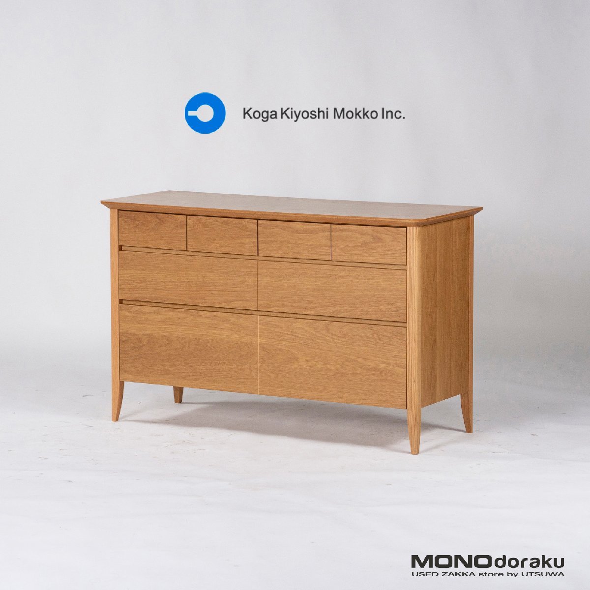 最安値，人気 古賀清木工 チェスト MOKA モカ ローチェスト ナチュラル w120 オーク材 シンプル ナチュラルモダン 収納家具 リビング収納(洋タンス、チェスト)｜売買されたオークション情報、yahooの商品情 洋タンス、チェスト