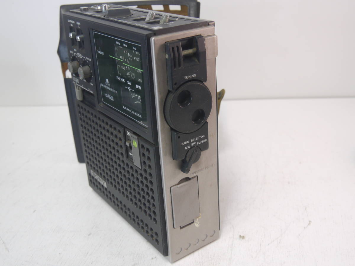 34 SONY ICF-5500 スカイセンサー MW/SW/FM 3バンドレシーバー ソニー