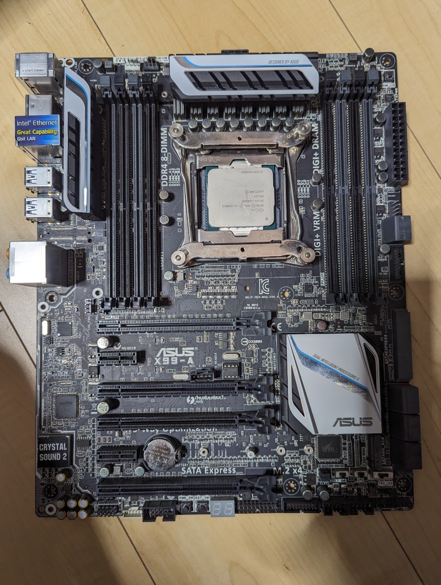 ASUS X99-A XEON E5-2690v3 セット ジャンク E5 X99 Motherboard NVMe