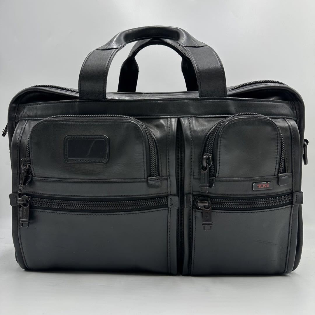 TUMI 2way ビジネスバッグ ブリーフケース レザー ブラック 【公式通販】