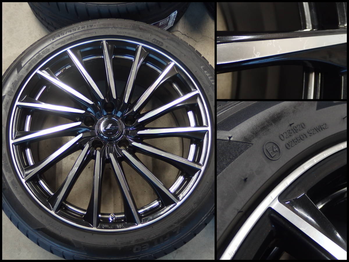 タイヤ未使用品!! weds LEONIS CH 8Jx19+35 114.3-5H + Laufenn Z FIT 