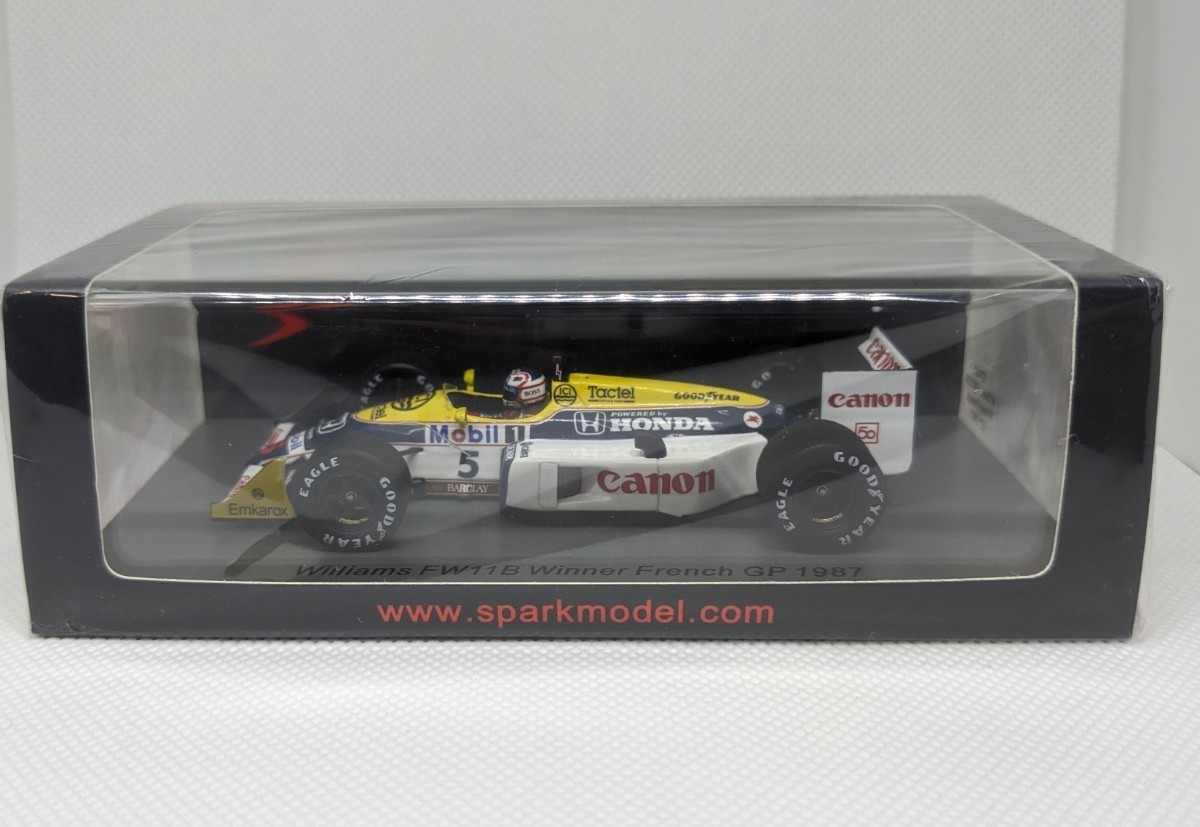 豊富な，2025 1/43 spark Williams FW11B French GP winner 1987