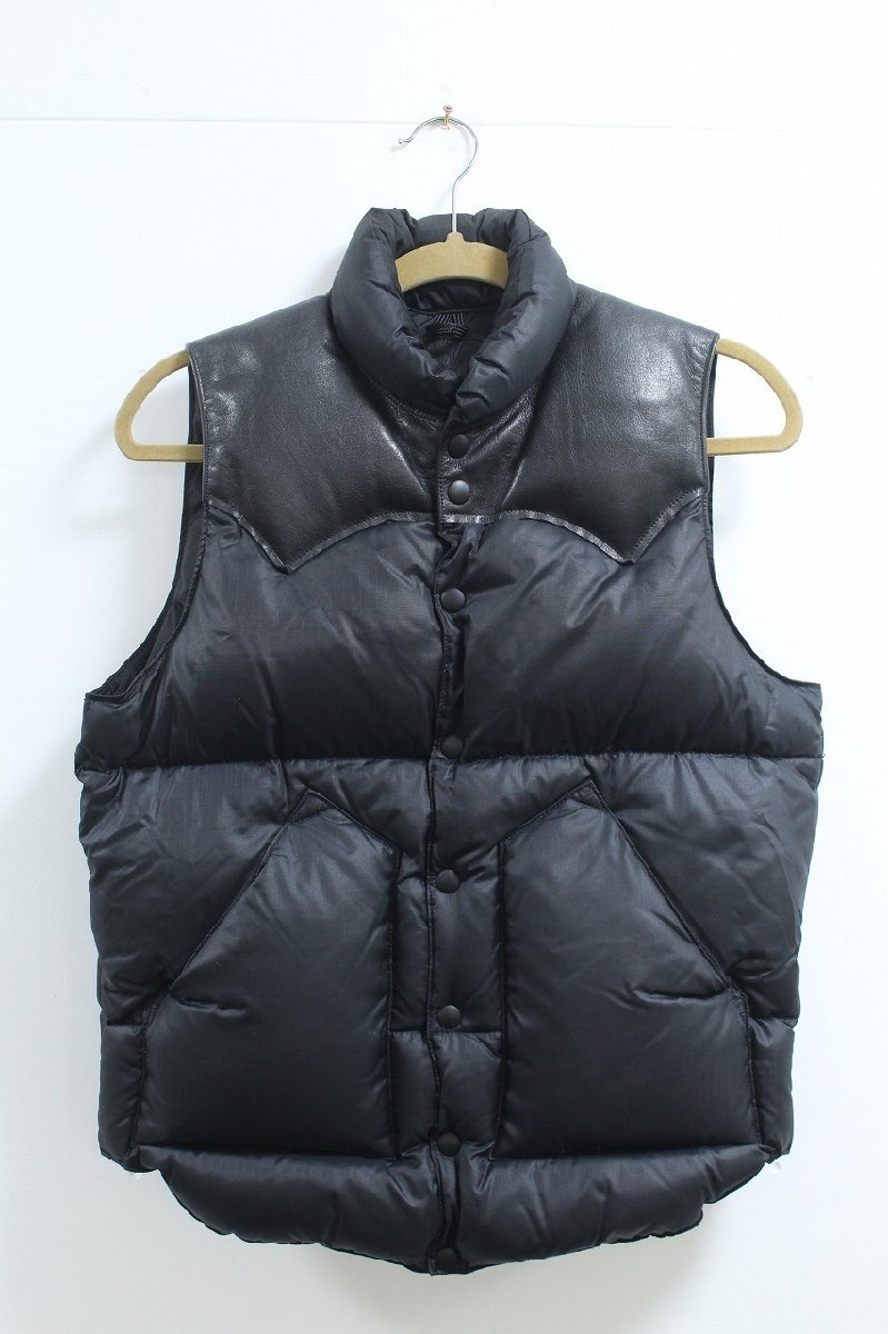ダウンベスト ROCKY MOUNTAIN ⁄ レザー 牛革 【良品】 ロッキー