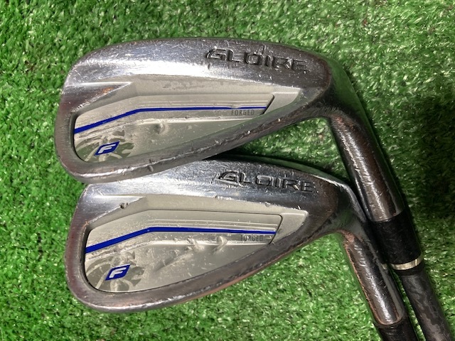 全国送料無料　中古ウェッジ2本セット　AW SW テーラーメイド　グローレＦ　純正カーボンＲ　　Ｙ1529