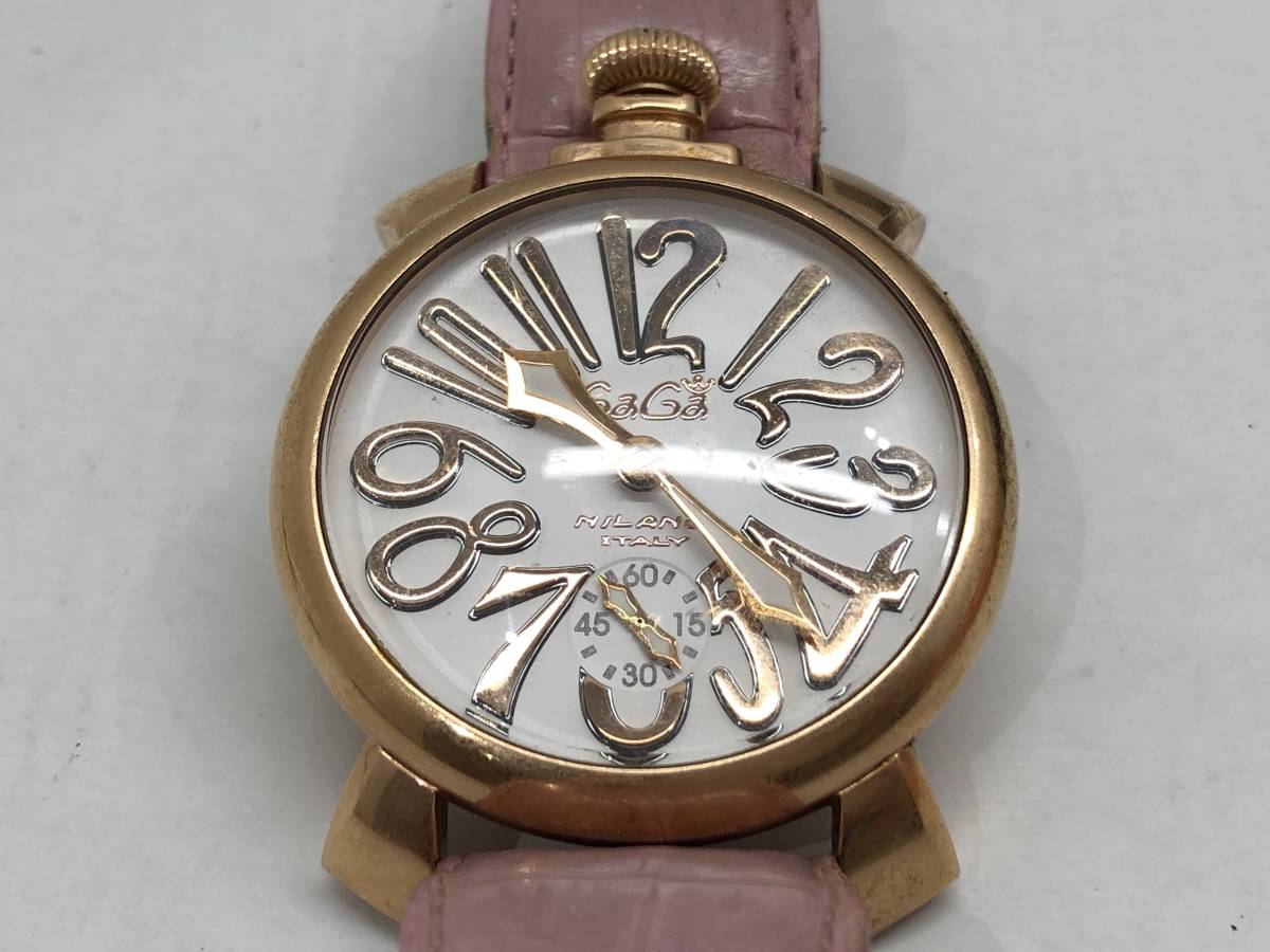 E◇ GaGa MILANO ガガミラノ ◇ 腕時計 5011.8 MANUALE 48 マヌアーレ 