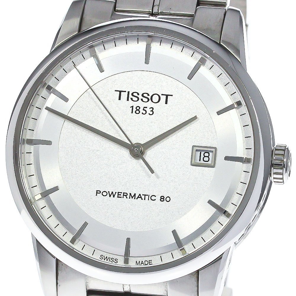 ティソ TISSOT T086407 パワーマチック80 デイト 自動巻き メンズ 内箱付き_771332