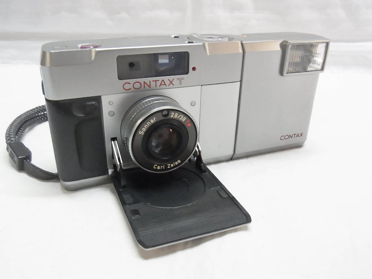 △CONTAX T 初代 Carl Zeiss Sonnar 2.8/38 T* シルバーボディ CONTAX