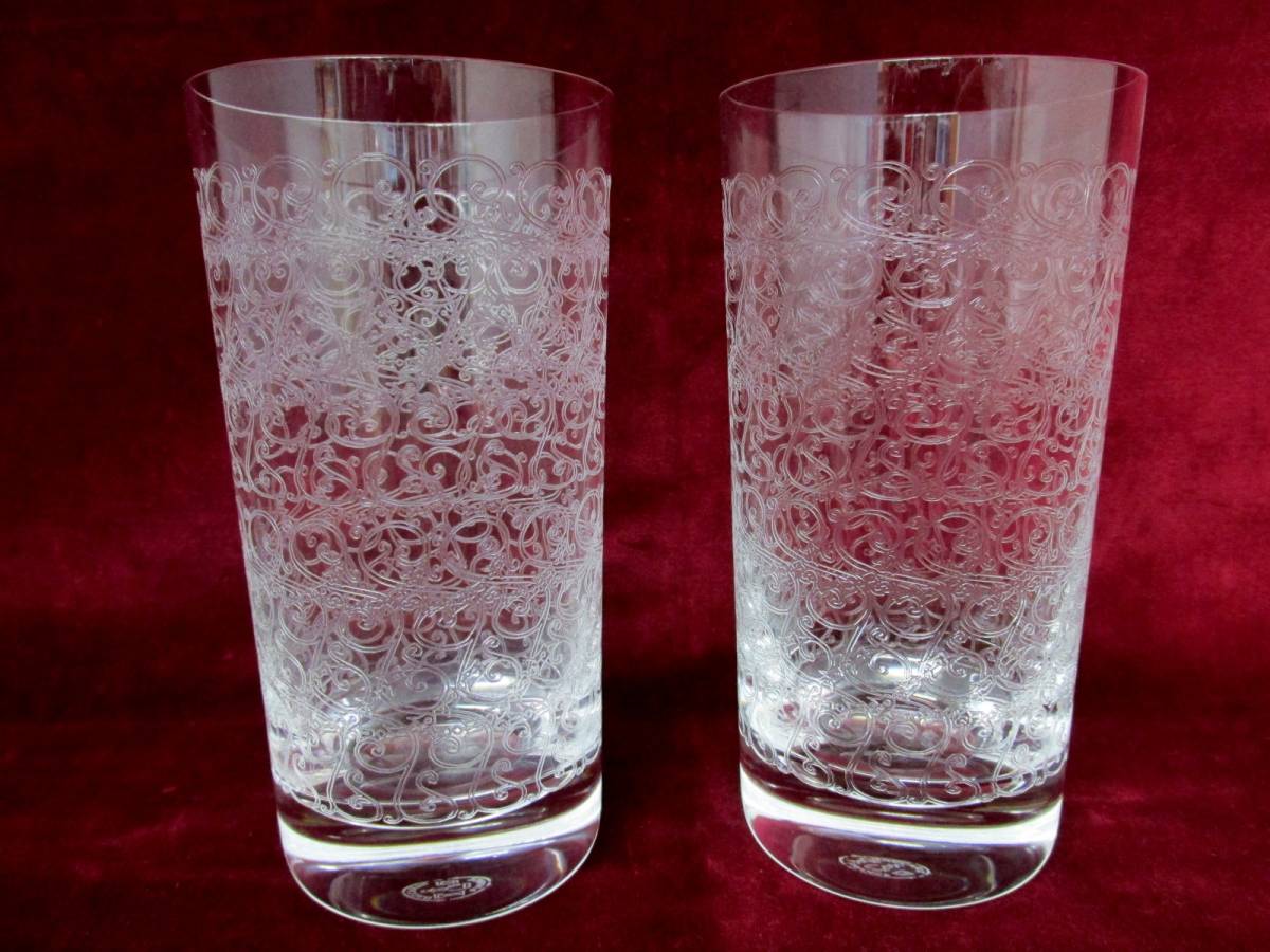 ①バカラ Baccart ローハン タンブラー ペア☆状態良好 BACCARAT ハイ 