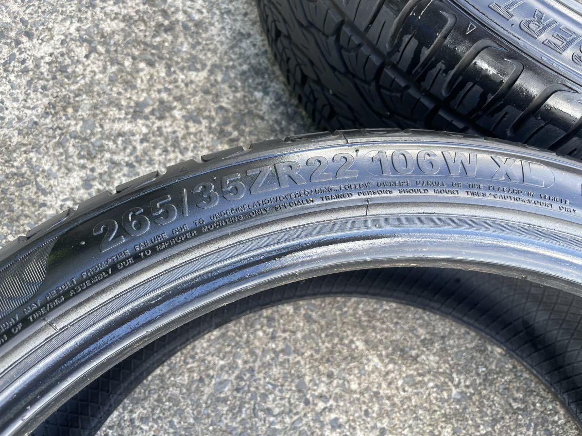 売切！溝ありデリンテ 265/35ZR22 XL 4本セット | 0 4本の通販 MOZZO 2016年製 ContiSportContact