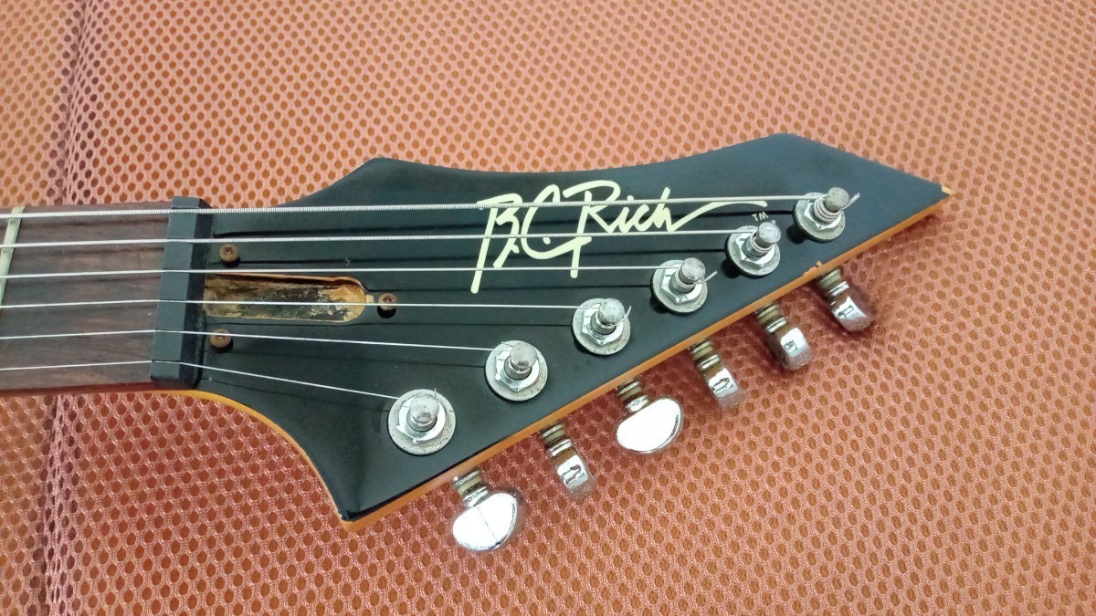 BCRichワーロックギター ジャンク品 ソフトケース付 B.C.Rich warlock 