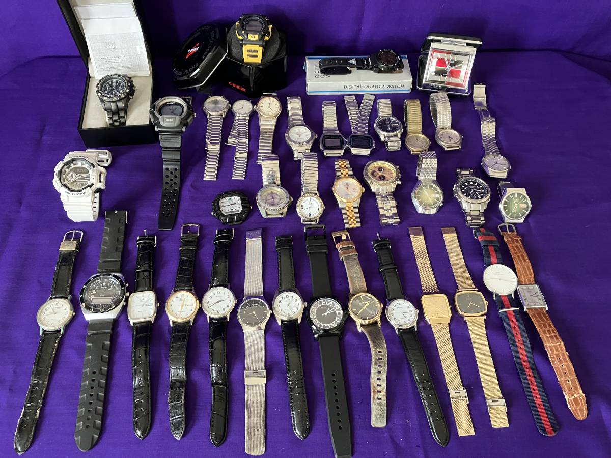 ジャンク品 メンズ 腕時計 置時計 まとめて／SEIKO G-SHOCK CITIZEN