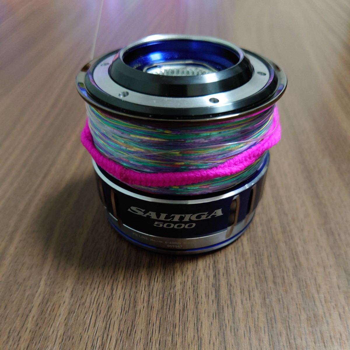 ダイワ☆15ソルティガ 5000 純正スプール PE2.5号300m付き☆中古美品②