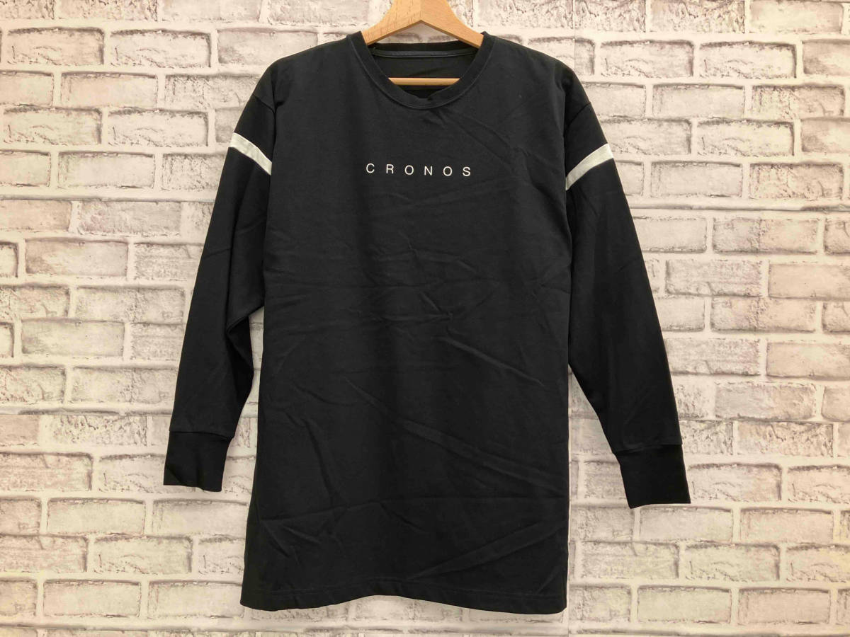 CRONOS クロノス ロゴプリント Tシャツ 長袖 36 ブラック系 店舗受取可