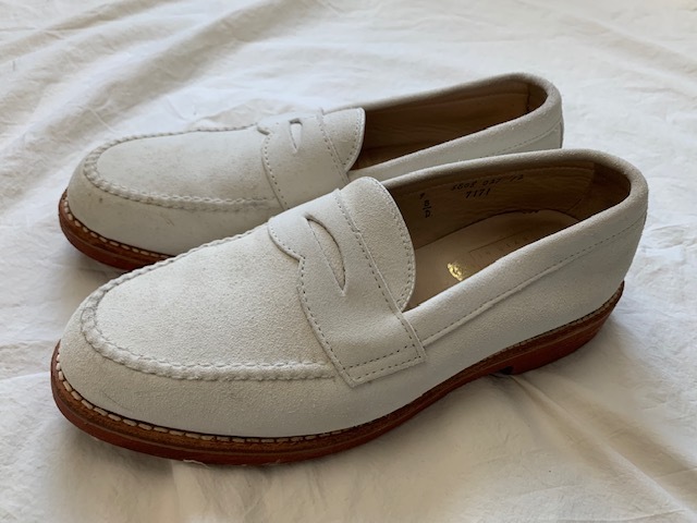 Alden オールデン ローファー9D 7171 ホワイトスエード ビームス別注 限定品 BEAMS