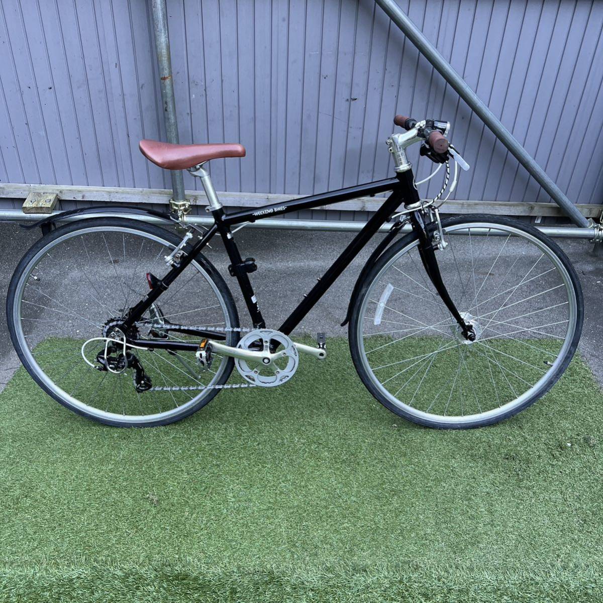 良品！あさひ製WEEKEND アルミ 700C シマノ7速 420mm BLACK クロス