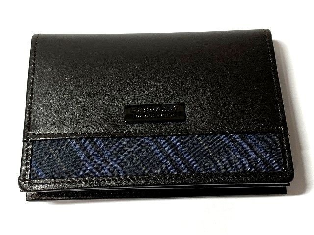 超美品 BURBERRY バーバリー ブラックレーベル カードケース 名刺入れ