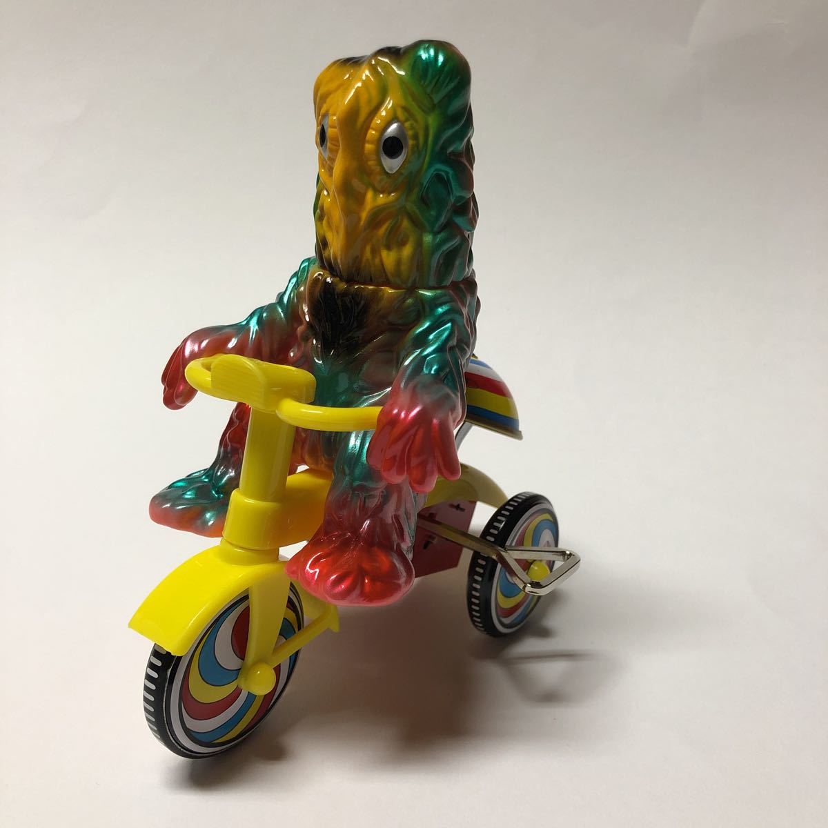 ピンク ヘドラ 三輪車 M1号 ブルマァク ゴジラ ソフビ sofubi M1号 ヘドラ ソフビ