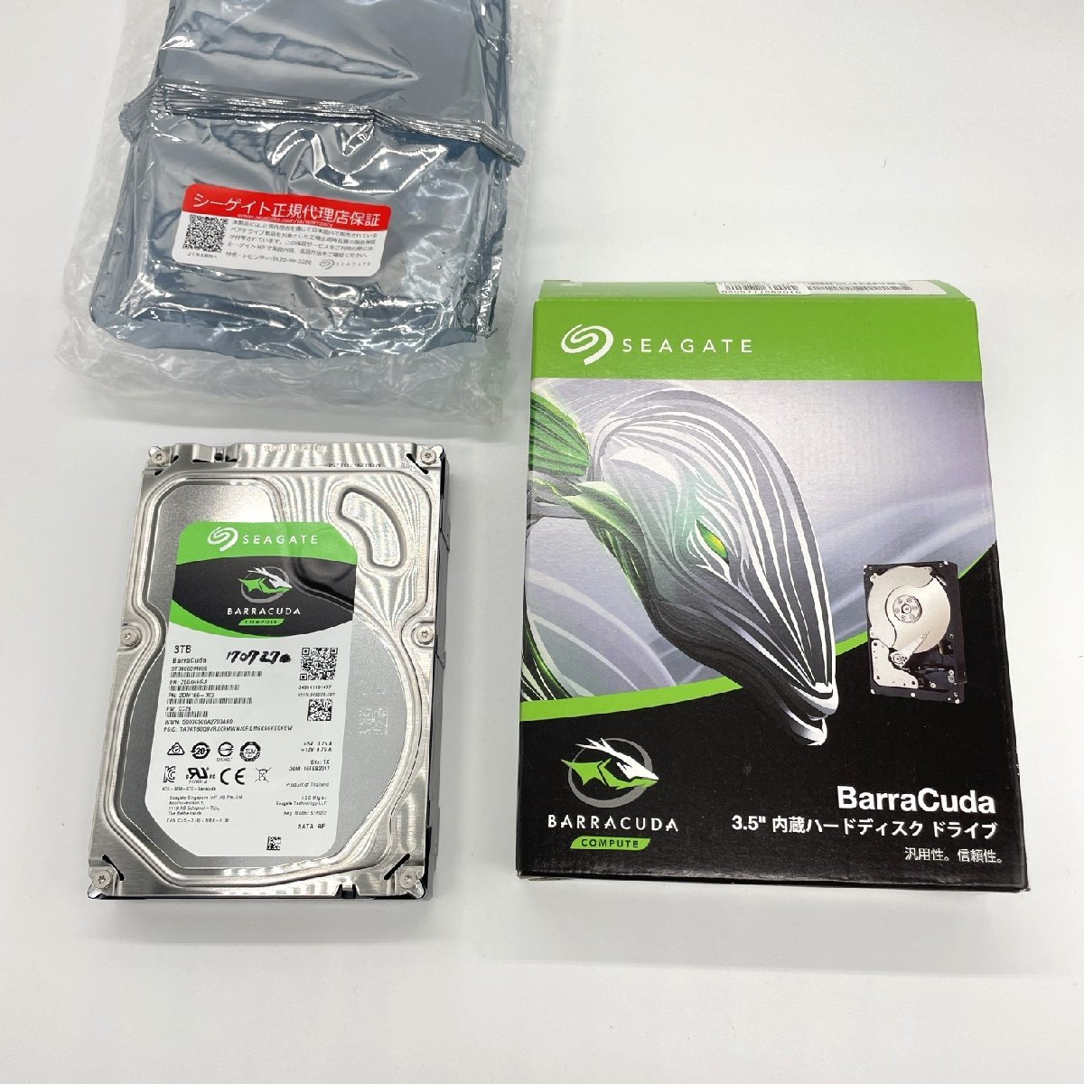 新作登場，人気 内蔵用ハードディスク HDD SEAGATE シーゲート BarraCuda 3TB 3.5インチ ST3000DM008 2DM166-302 SATA 道楽銭函(2TB～)｜売買されたオークション情報、yahooの商品情報をアーカイブ公開 - オークファン 3.5 SerialATA