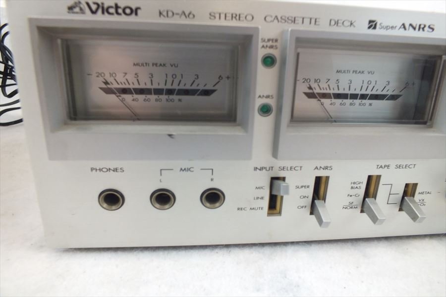 ビクター Victor kd-656 カセットデッキ ☆ Victor ビクター KD-A6 カセットデッキ 音出し確認済 中古 現状品