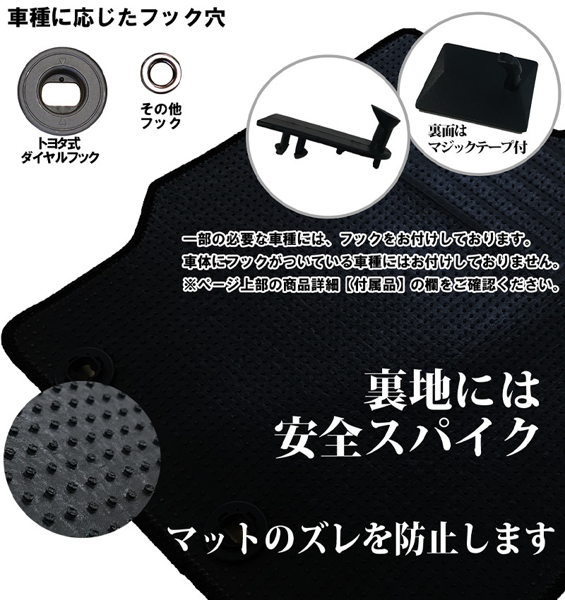 ランドクルーザー ランクル 300系 VJA300W 7人用 フロアマット & トランクマット DX フロアーマット GX AX VX GRスポーツ ZX ランドクルーザー | トヨタ BEAR BLACK ZX