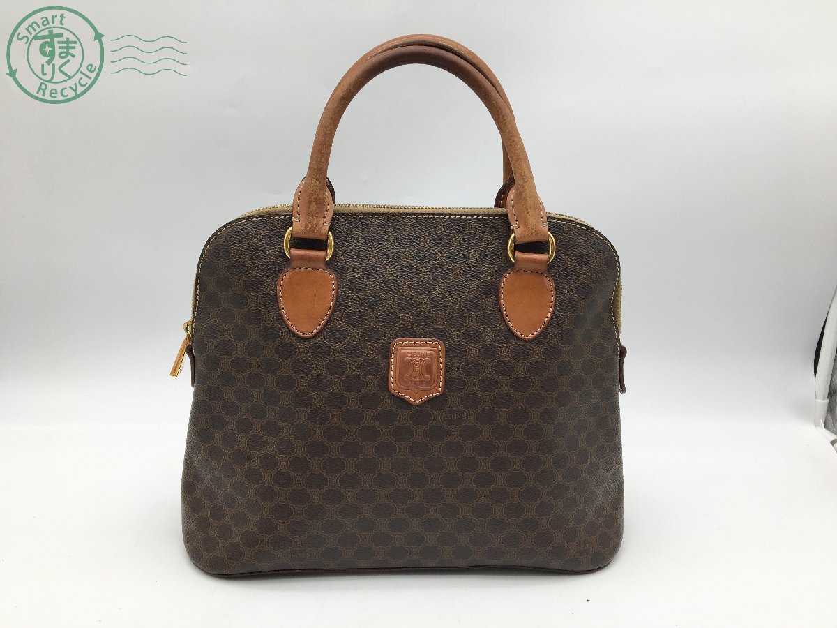 10641829 ＊ CELINE セリーヌ DM96 ハンドバッグ マカダム柄 レザー