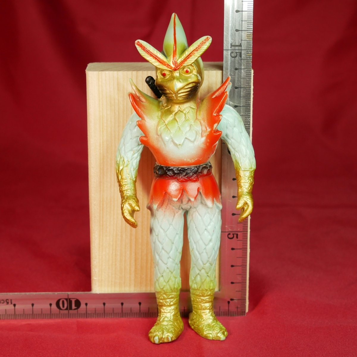 旧バンダイ 変身忍者嵐 面取れ ソフビ 当時物