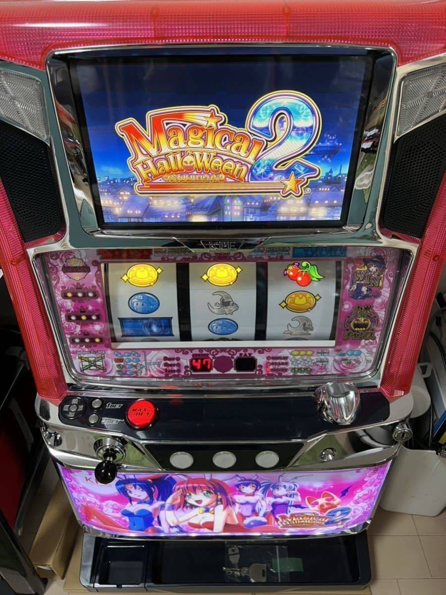 パチスロ実機 マジカルハロウィン2 実機(コイン不要機付き、現地引取り限定) マジカルハロウィン