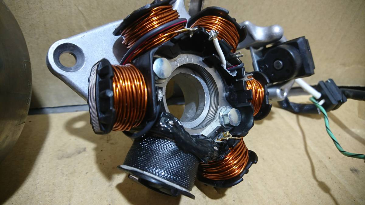 エイプ100 エンジン 実働車外し フライホイール ジェネレーター