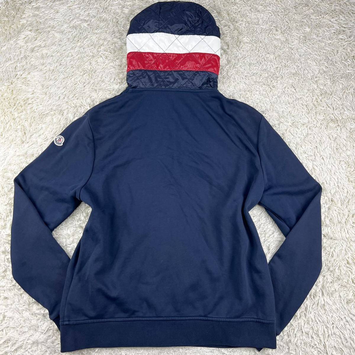 モンクレール『最高級の頂き』MONCLER ジップアップパーカー M ロゴ 