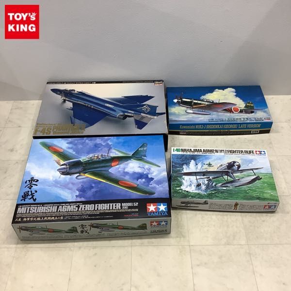 1円〜 タミヤ等 1/32 三菱 A6M5 零戦 1/48 二式水戦 他