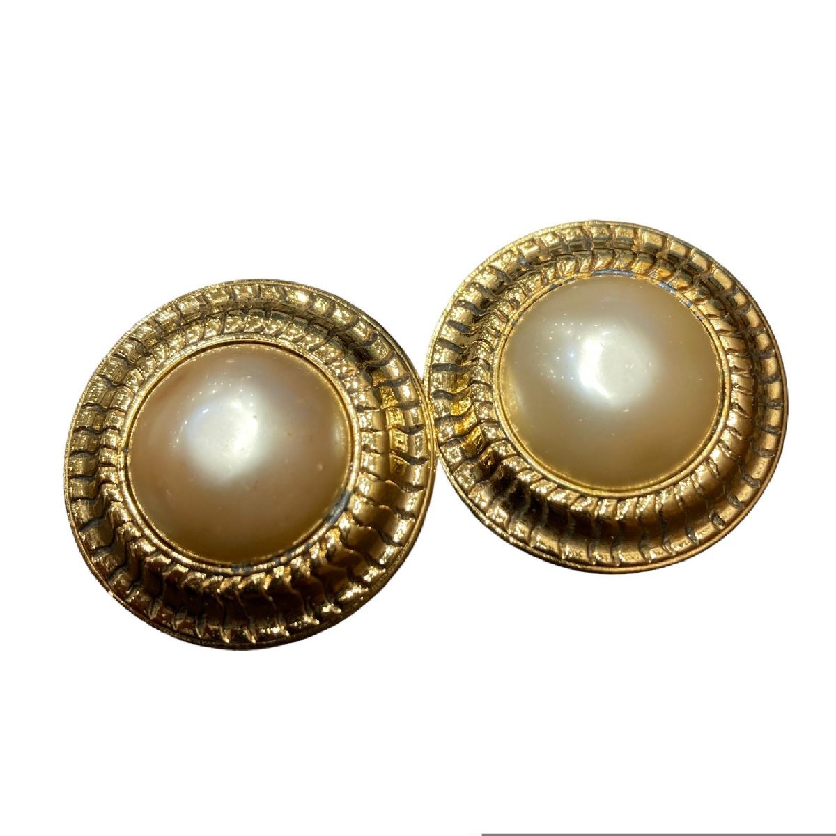 シャネル イヤリング フェイクパール CHANEL ラウンド GP CHANEL 