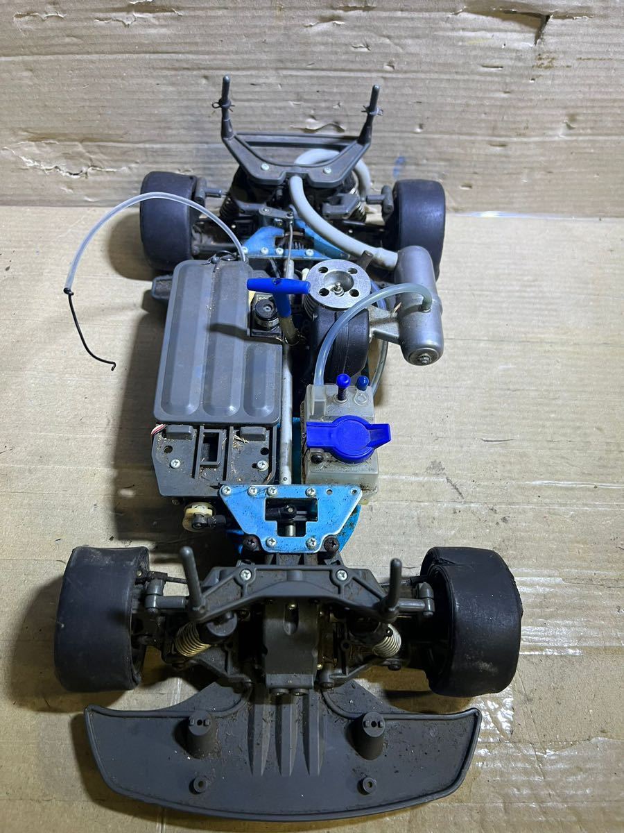 M31)京商 KYOSHO ラジコンエンジンカー アルミシャーシ 本体のみ 現状