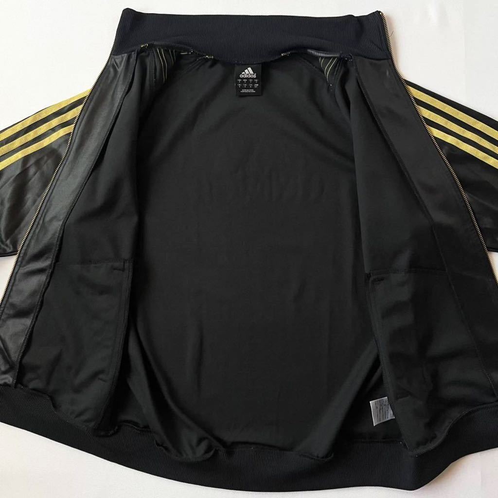 アディダス adidas コーティングジャージ セットアップ M ブラック