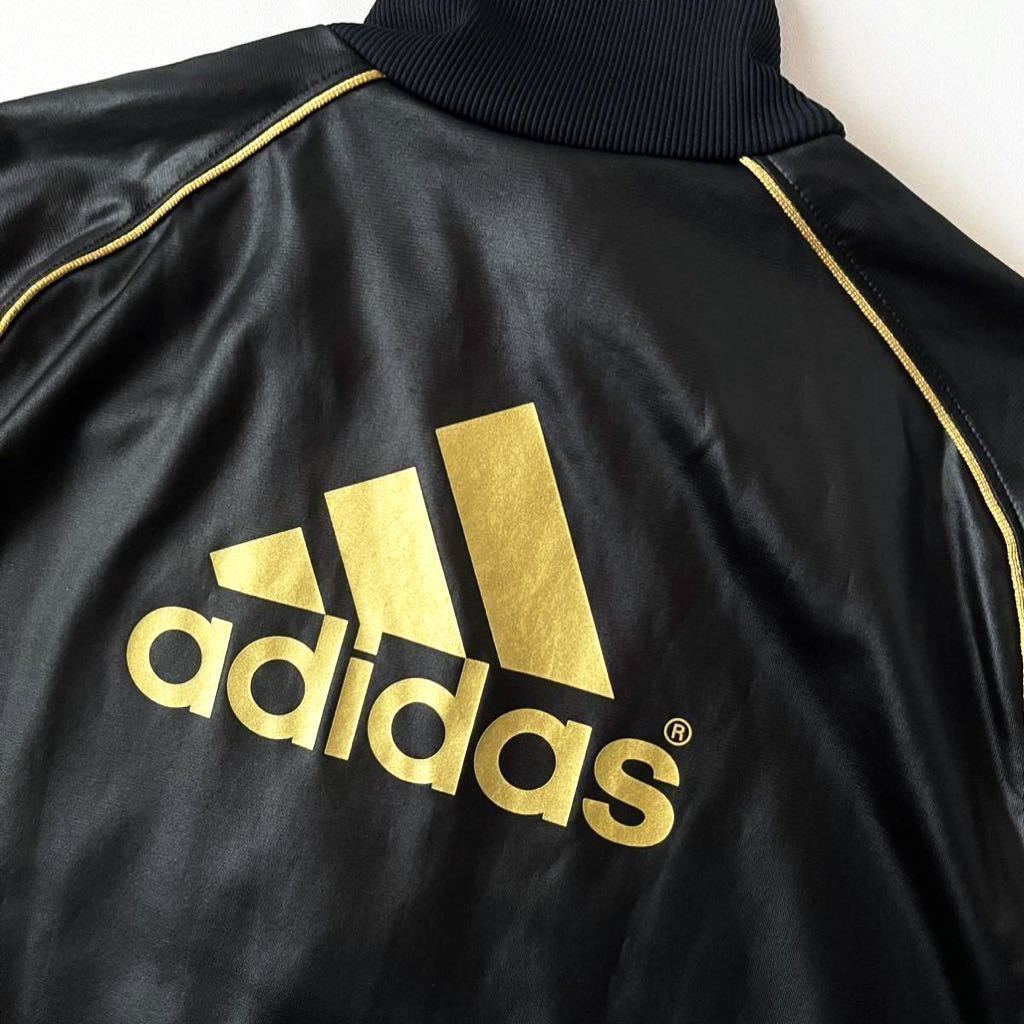 アディダス adidas コーティングジャージ セットアップ M ブラック