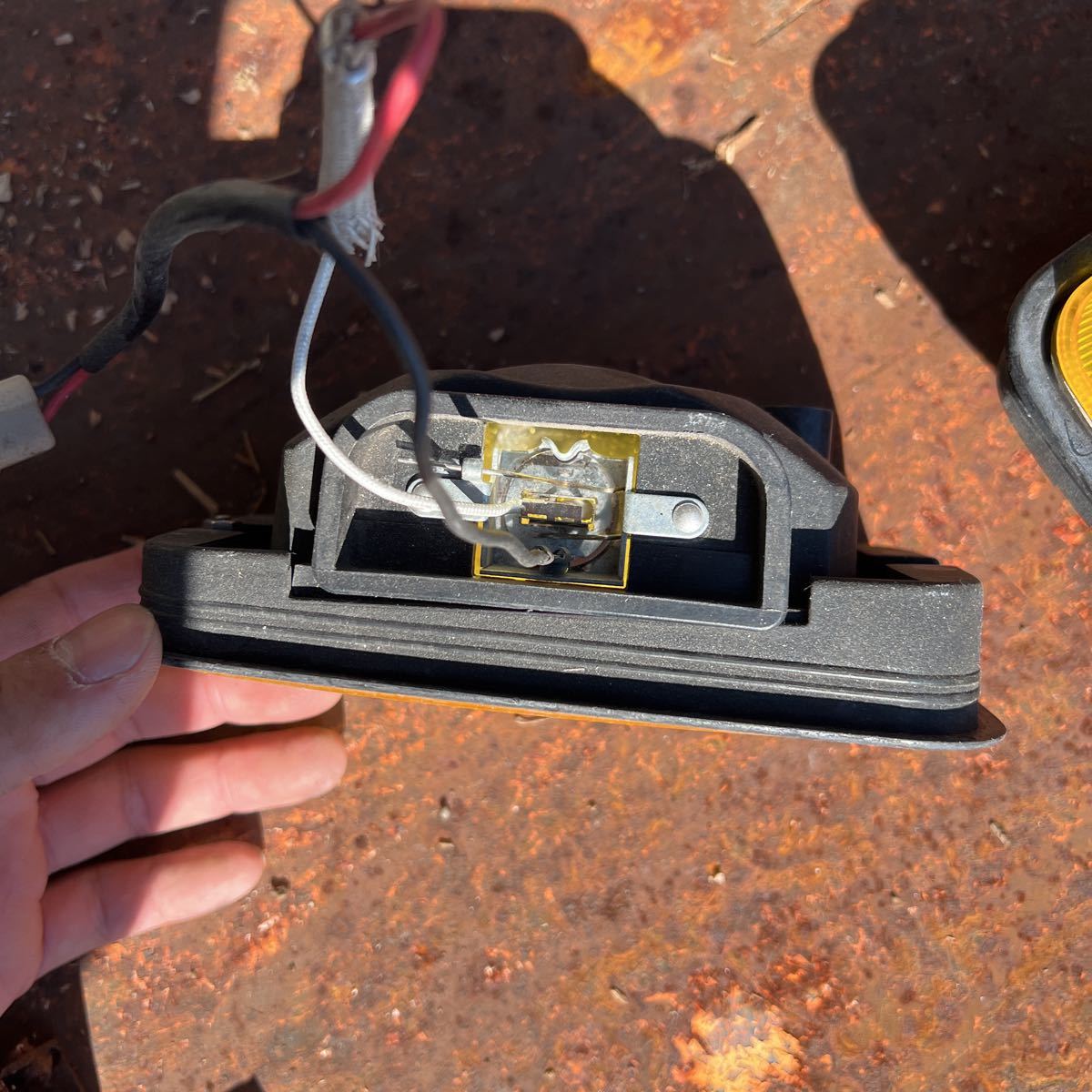 スバル サンバー kv3 kv4 ks3 ks4 フォグランプ 当時物 純正 イエローフォグ _4