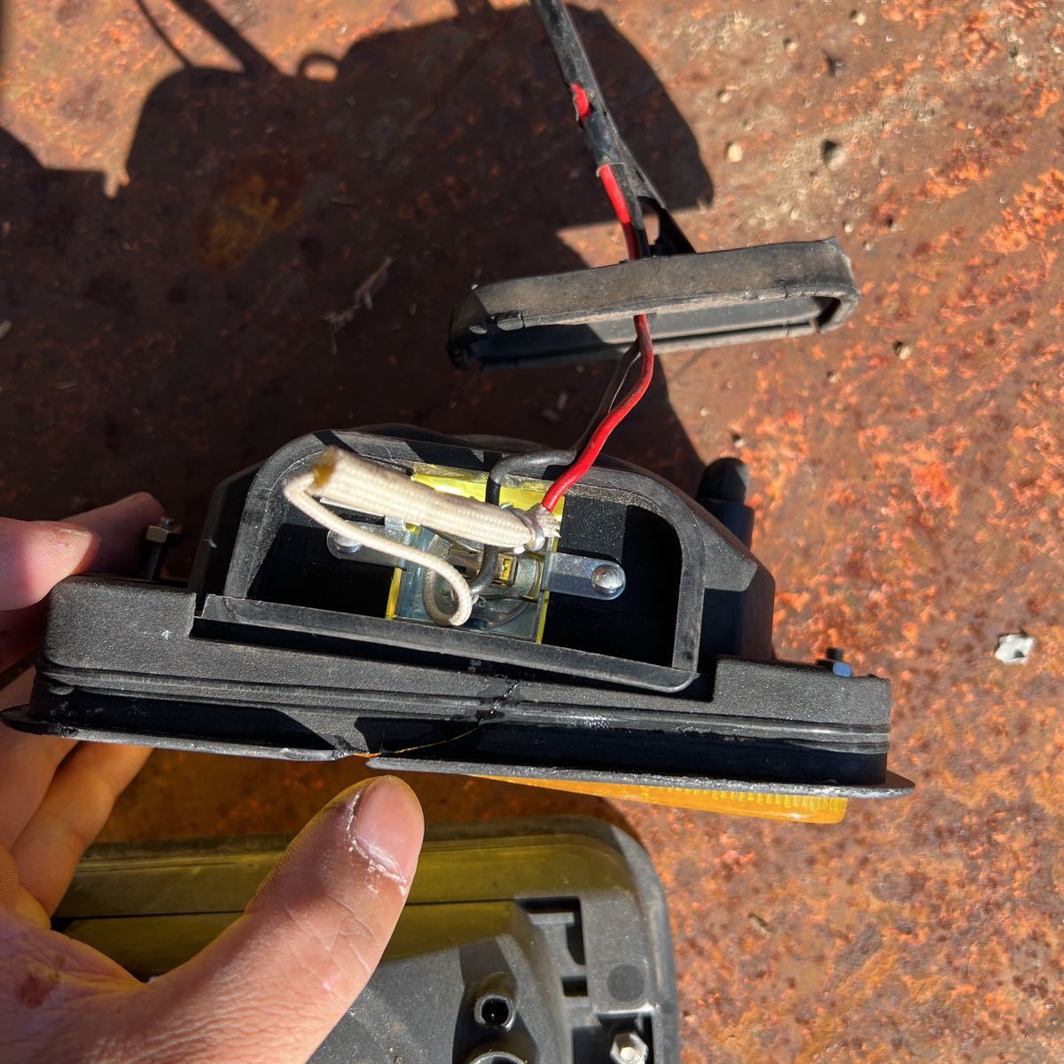 スバル サンバー kv3 kv4 ks3 ks4 フォグランプ 当時物 純正 イエローフォグ _5