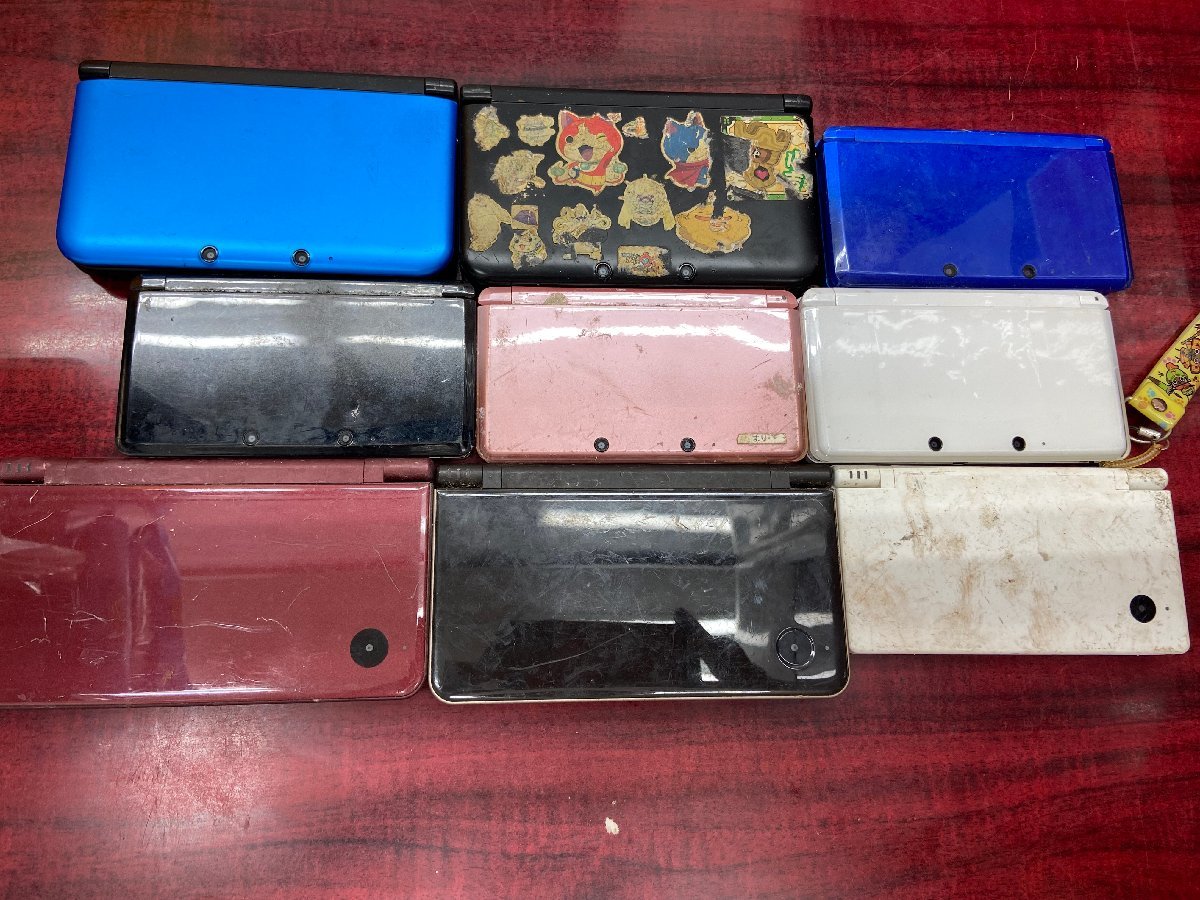 ジャンクまとめ9台☆ 3DS 4台/3DSLL 2台/DSi 1台/DSiLL 2台