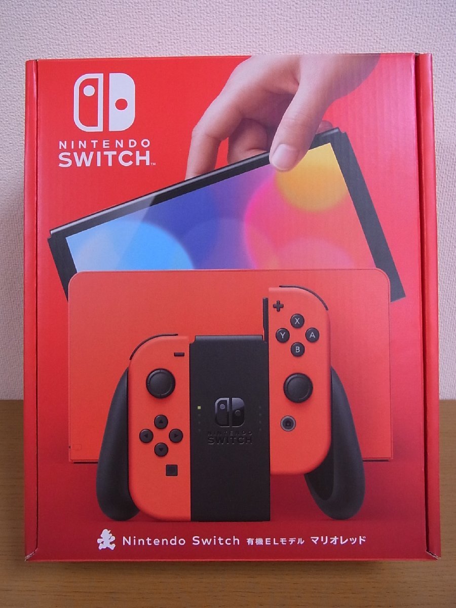★SWITCH 有機ELモデル HEG-S-RAAAA マリオレッド 新品未開封、店印付き