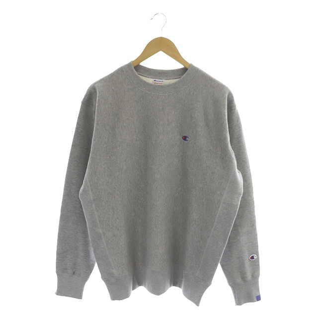 【美品】LOOPWHEELER ループウィラー L グレー Champion × LOOPWHEELER Champion(チャンピオン) ⁄ Champion