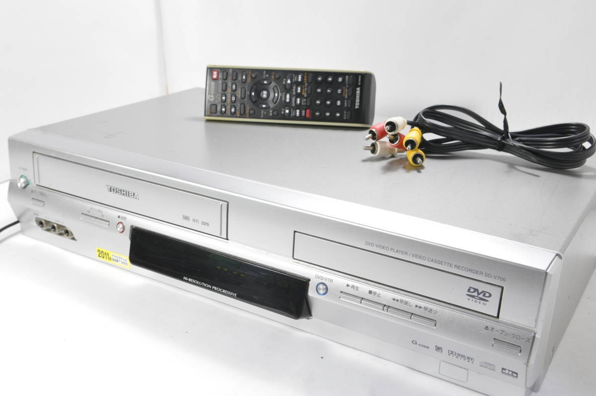 整備済】東芝 TOSHIBA SD-V700 ビデオデッキ DVD TOSHIBA SD-V700 DVD