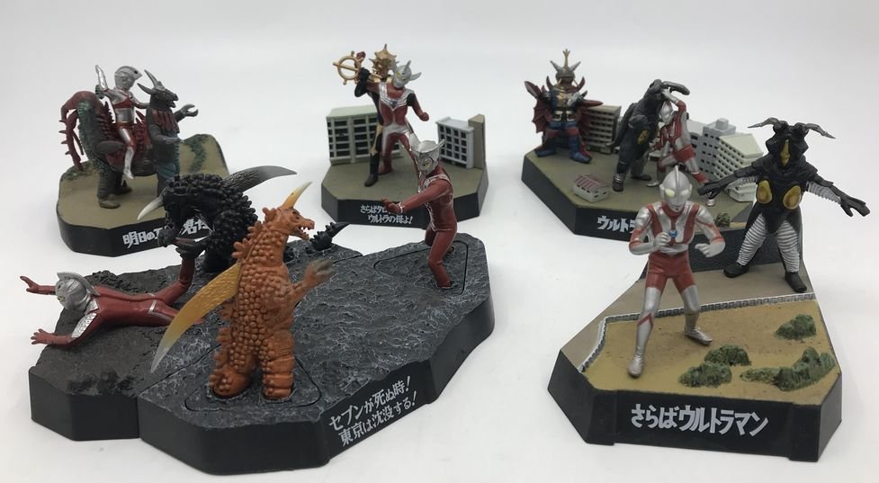 Ga557★ウルトラ怪獣戯画 ウルトラ兄弟ラストバトルスペシャル 6種類セット/イタミあり/ジャンク品/怪獣名鑑シリーズ★