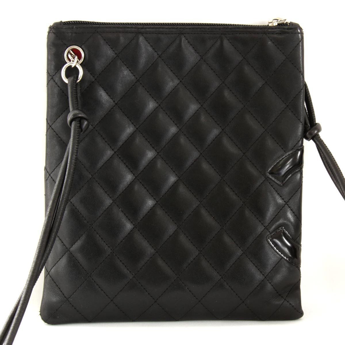 USED』 CHANEL シャネル カンボンライン ショルダーバッグ ブラック