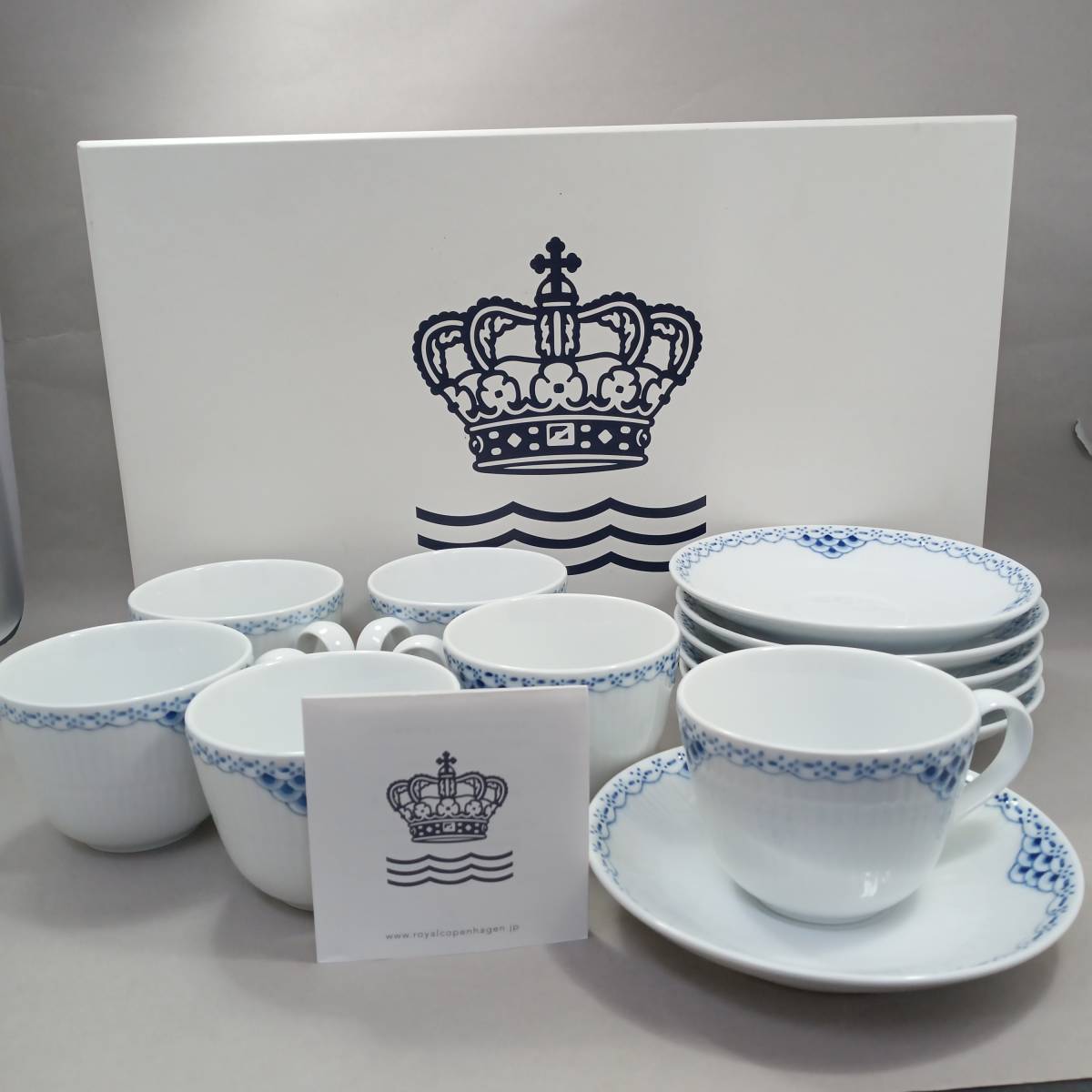  ロイヤル コペンハーゲン Royal Copenhagen プリンセス ブルー カップ ＆ ソーサー 6客 セット ys26007(ロイヤルコペンハーゲン)｜売買されたオークション情報、yahooの商品情報をアーカイブ公開 - ロイヤルコペンハーゲン