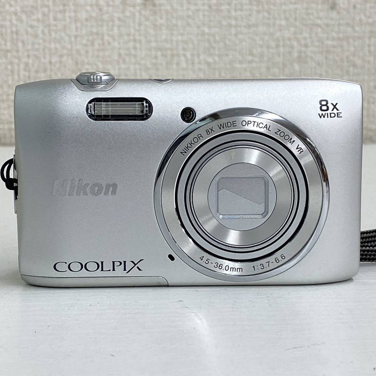 Nikon ニコン COOLPIX S3600 シルバー コンパクトデジタルカメラ 通電