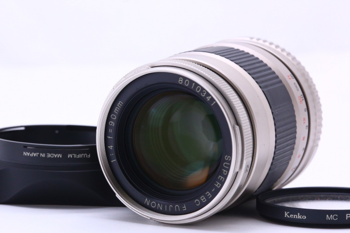 超美品】 FUJIFILM SUPER EBC FUJINON 90mm F4 フード付き TX-1用 広角