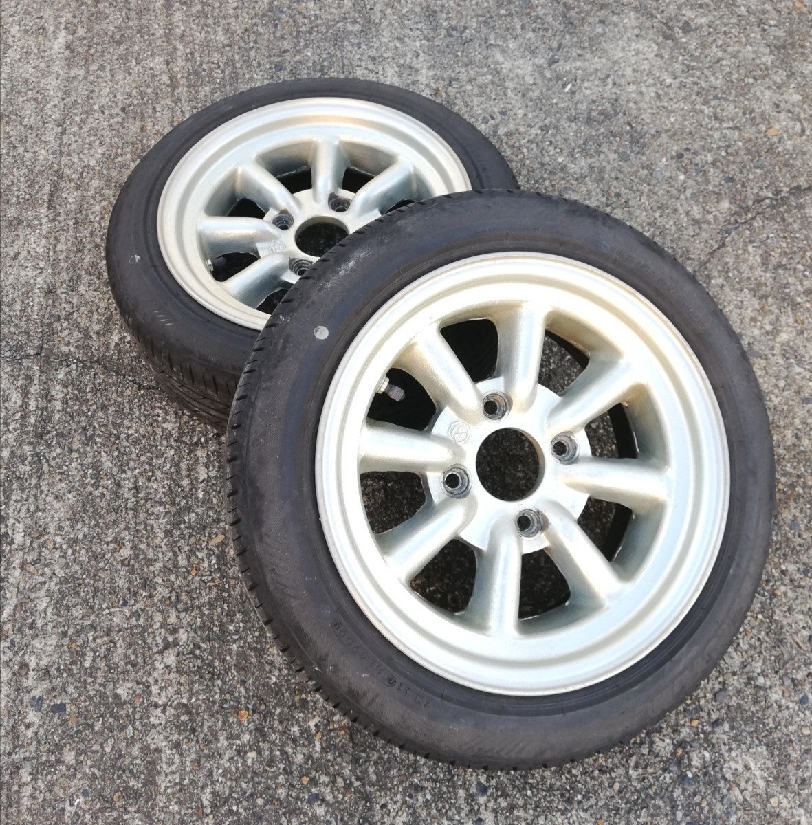 ワタナベ 6.5J+10位 4穴 いとおしく PCD114.3 14インチ ホイール 2本