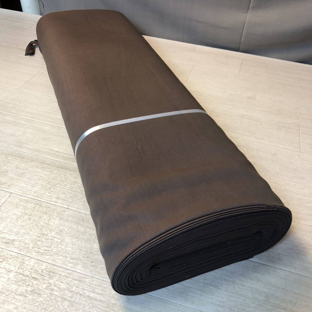 O415】生地　ダブル　ダブル生地　茶色　ブラウン　無地　服飾　リメイク　ハンドメイド　手工芸　ワンピース　スカート