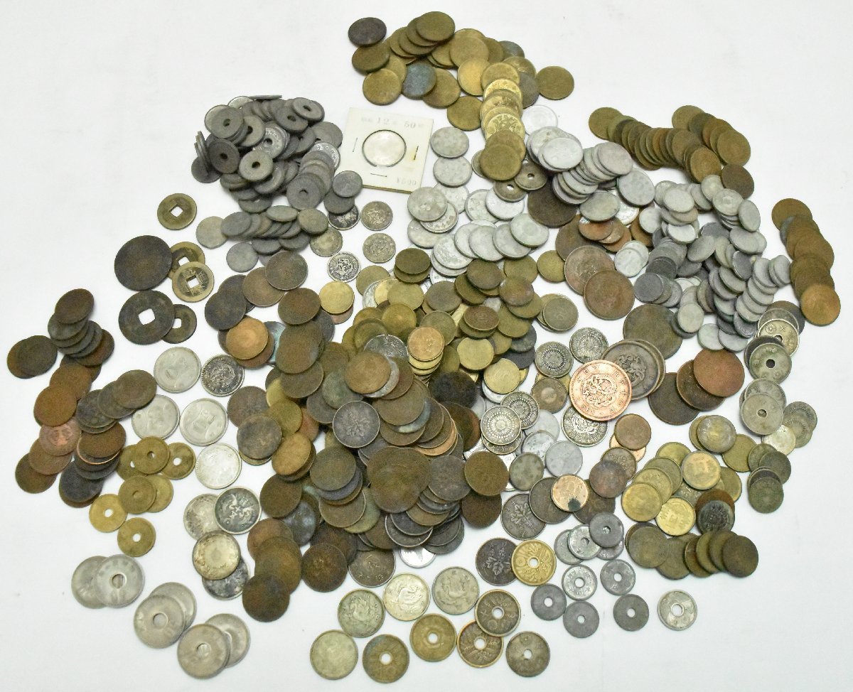 日本古銭 近代貨幣 銀貨 銅貨 大量まとめ 約2040g 竜銭 旭日竜銭 いろいろ