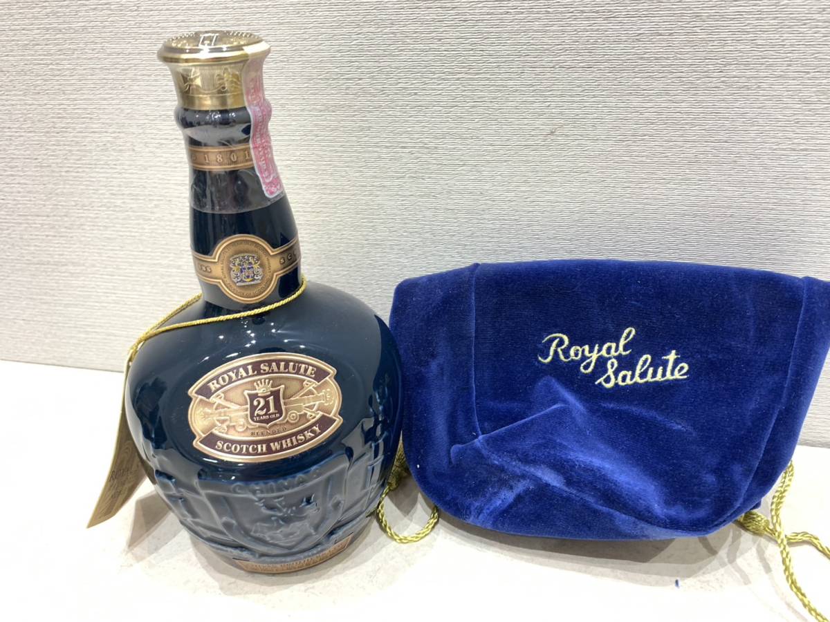 M2052 未開栓 ロイヤルサルート 21年 青 ブルー スコッチウイスキー